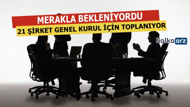 21 Şirket Genel Kurul Toplantısı Yapacak