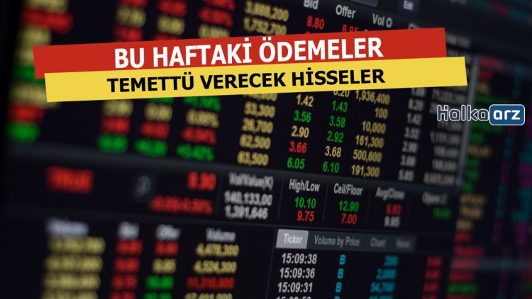 Bu Hafta Temettü Ödeyecek Şirketler