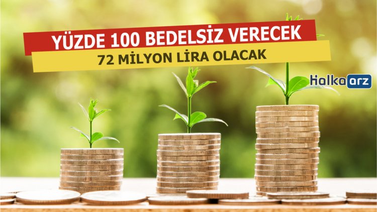 Yüzde 100 Bedelsiz Pay Dağıtacak